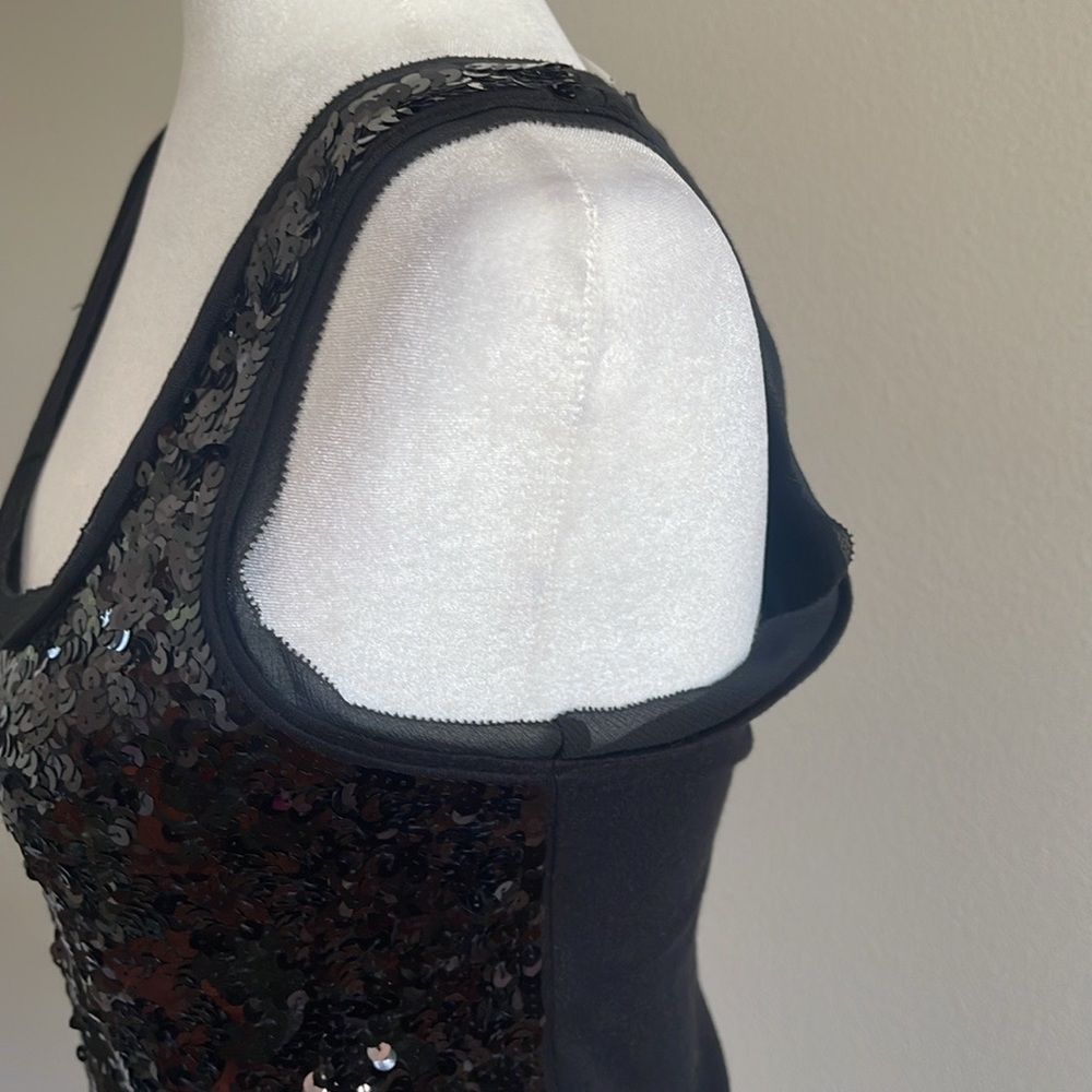 Ann Taylor Loft Black Sequin Women's Top Size S - Picture 4 of 7